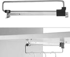Wardrobe Clothes Rail, Wardrobe Chrome Pull Out Retractable Wardrobe Clothes Hanger Rail Towel Coat Racks Closet Rod, Extendi