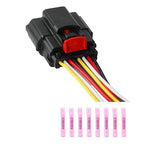 8-Way/Pin Blind Spot Detection Sensor Electrical Connector Socket Repair Wiring Harness Auto Waterproof Plug Pigtail for Chev
