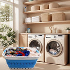 SAMMART 42L (11 gallon) Collapsible Plastic Laundry Basket - Foldable Pop Up Storage Container/Organizer - Space Saving Hampe