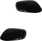 TRQ 2 Piece Driver and Passenger Side Mirror Assembly Set Electric Adjustment Heated No Memory Black Compatible with 2013-201