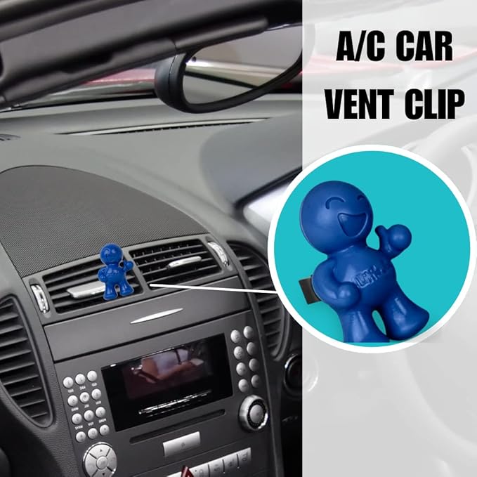 Little Joe 96403-6PK Ocean Splash Scent Car Air Freshener Vent Clip, Fights Odors for up to 45 Days, Long-Lasting Freshness, 