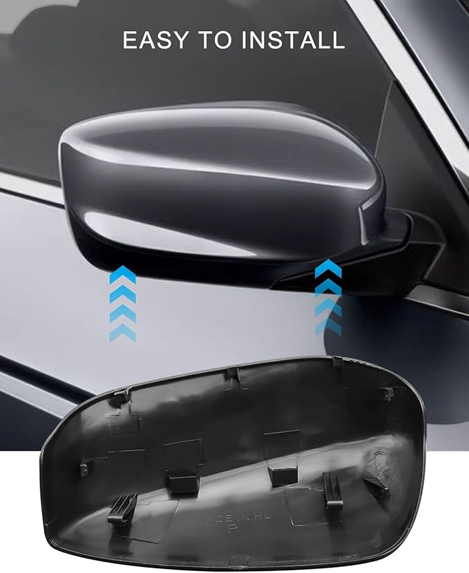 Right Passenger Door Side Rear View Mirror Cover Cap Fit for Honda Accord 2008-2012, Car Rear View Right Passenger Side Mirror Cover Cap Guard Covers Exterior Decoration Trims