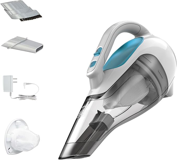 BLACK+DECKER dustbuster Cordless Handheld Vacuum, Portable Vacuum for Car and Home Rechargeable, Powerful Suction, Wide Mouth