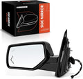A-Premium Driver Side Power Door Mirror - Compatible with 2015-2020 Chevrolet Tahoe Suburban GMC Yukon XL - Heated Power Folding Black Outside Rear View Mirror w/Turn Signal and Blind Spot Detection