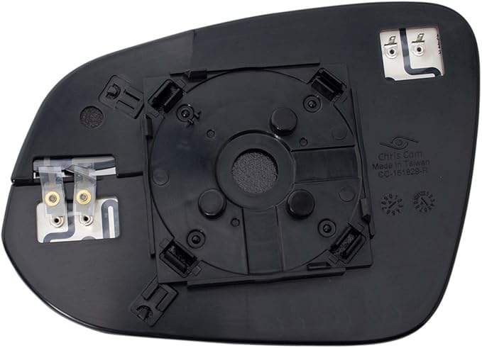 TRQ Heated Mirror Glass Right Passenger Side Snap On Backing Plate Compatible with 2016-2018 Toyota RAV4 TO1325175