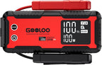 GOOLOO 6000A Jump Starter GT6000 Car Starter with 100W Bi-Directional Fast Charge, Powerful 12V Auto Battery Booster(All