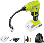 Auto Joe 24V-AJC-MAX 24V IONMAX Cordless Rapid Air Inflator, Portable Air Compressor, Includes 1.3Ah Battery, Charger, Air Chuck, Tapered Adapter, Presta Valve Adapter, and Ball Needle