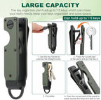 Key Organizer, Chain Holder Organizer, Minimalist Holder for keychain Secures 1-5 Keys