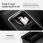 Spigen Center Console Organizer for Tesla Model Y (2021-2024) & Model 3 (2021-2023) [Not for Model Y Juniper 2025/26 and Model 3 Highland (2024/25)]