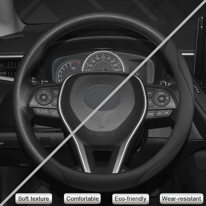 West Llama Customized Auto Car Steering Wheel Cover for Toyota Prius,86,13.75-14.25 inch