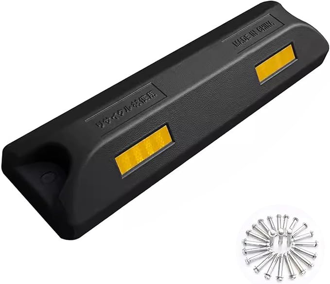 Color Parking Stopper for Garage and Parking Lots, Car Blocker Protect Bumper, Garage Parking Aid, for Various Car Parking, 1 Piece Pack(Black)