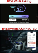 THINKWARE U3000 PRO 2CH 4K HDR Dual Dash Cam Front and Rear - 4K+2K STARVIS 2, Super Night Vision 4.0, Radar Parking Mode, Th