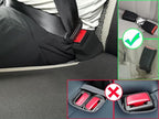 Seat Belt Buckle Holder – Easy Access to The Buckles of Rear Seats - Plug The Seat Belt in with Only One Hand – Friendly to Kids, and Passengers with Special Needs (Black)