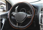 Mayco Bell Flat Bottom Steering Wheel Cover Anti-Slip,Safety,Soft,Breathable,Durable,Full Surround,Comfortable Grip Microfibe