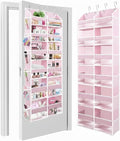 HOMELUX THEORY UPGRADED 6 Tiers Over The Door Organizer Hanging - 100D EXTRA THICK & 50lbs HUGE CAPACITY, 12 Side Mesh Pocket