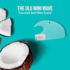 ulu Lagoon Hanging Car Air Freshener | Tropical Beach Coconut Surf Wax Scent Mini Wave | Long Lasting Car Freshener, Closet a
