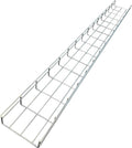 Kable Kontrol Cable Tray- 5 Feet Long - 6" Width, 4” Depth – Wire Mesh Tray Cable Management Rack Cords Organizer Cable Baske
