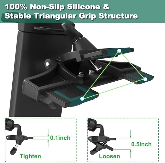 Car CD Slot Mount Tablet Holder for 4-13" iPad & Phone, Universal 360° Rotation Car Truck Front CD Player Tablet Mount for iPad Pro 12.9 Air Mini Generation, Galaxy Z Fold 4 3, iPhone