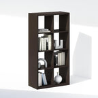Furinno Simple Cube Storage Organizer, 8-Cube Display Shelf, Open Back Shelving Unit, Storage Shelves, Extra Thick Frame, for