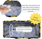 NGIL Extra Large Utility Tote Reusable Grocery Organizing Bag Oversized Collapsible for Storage, Picnic,Car, Beach (Softball-black)