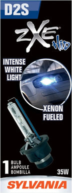 SYLVANIA - D2S SilverStar zXe HID (High Intensity Discharge) Headlight Bulb - High Performance Brighter and Whiter Light, Xenon Fueled, with a HID Attitude and Style (Contains 1 Bulb)