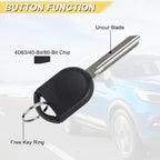 80 BIT Transponder Ignition Car Key, 4D-63 H84 H85 H92 Replacement for Ford F-Series Expedition Escape Explorer Focus Mustang