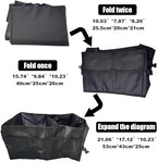 Trunk Organizer for Car - Collapsible Car Storage Organizer with 3 Compartments - Foldable Car Trunk Organizer for SUVs &