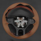 MEWANT Steering Wheel Covers for Dodge RAM 1500/1500 Classic / 2500/3500 / 5500 Hand-Stitched Genuine Leather ram Steering Wheel Wrap
