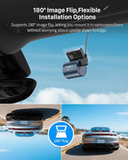 KAWA 2K Dash Cam for Cars with Voice Control - Stealth Display Tiny Dashcam Front Included 32GB Micro SD Card, Super Night Vi