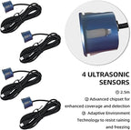 LCD Parking Sensor Kit - Displays Data on Original Screen, Easy Rear Installation, Compatible with CVBS Cameras (Not for AHD)
