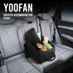 YOOFAN Car Seat Organizer - Passenger Seat Organizer, Collapsible Small Car Seat Storage Organizer for Console Front/Back,