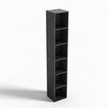 6 Cube Storage Organizer, Narrow Open Shelf Bookcase, Freestanding 6 Cube Storage Shelf, Moisture-Proof Scratch-Resistant Mel
