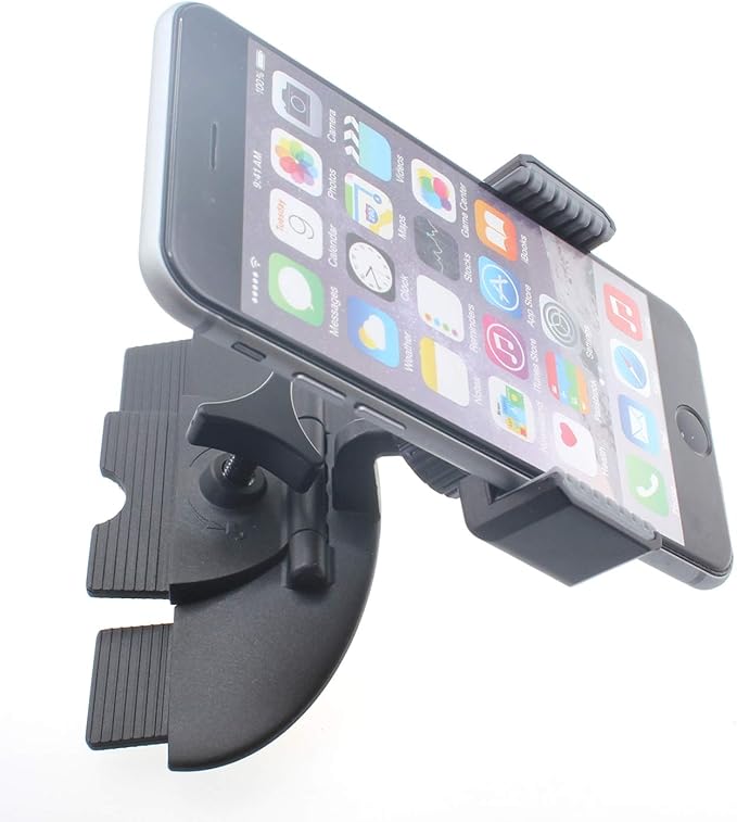 CD Slot Car Mount Compatible with iPhone 15/Pro/Max/Plus - Holder Cradle Swivel Dock Strong Grip CD Player Slot for iPhone 15/Pro/Max/Plus