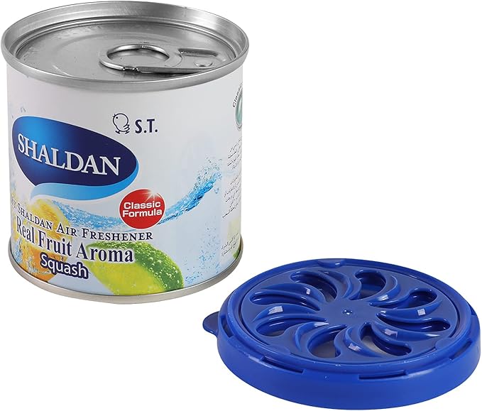 Auto Dynasty My Shaldan Japanese Room/Car Limonene Gel Natural Air Freshener, Cans, Blue Squash Scent, 80g
