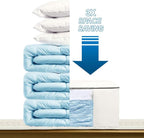 Cube Vacuum Storage Bags, Space Saver Bags, Decorative Totes with Cubic Vacuum Compression Seal Bags for Clothing & Bedding. 