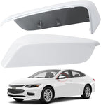 Driver Side Mirror Cover Replacement for Chevrolet Chevy Malibu 2016 2017 2018 2019 2020 2021 2022 2023 2024 2025 - Left Side Mirror Covers, Rear View Mirror Cap Accessories White