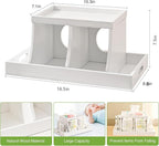 Diaper Caddy Organizer, Changing Table Organizer, Wooden Diaper Organizer for Nursery, Baby Diaper Storage Organizer with Rem