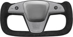 MEWANT Hand Stitched Tesla Model S Yoke Steering Wheel Cover Wrap for Tesla Model S 2021-2023 / Model X 2021-2023 Tesla Yoke Steering Wheel Accessories