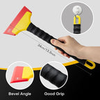 NEWISHTOOL 3 PCS TPU Rubber Squeegee with Different Hardness Blade, All Purpose Window Cleaner Tool Snow Scraper Tool Car Squeegfee Vinyl Wrap Tool Window Tint Squeegee Water Remover