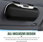 Sunglass Holder for Car Visor, Multi-Functional Auto Sun Visor Eyeglass Holder, Shockproof Dustproof Sunglasses Protective Storage Case, Universal for Vehicle, Sedan, Truck