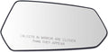TRQ Passenger Side Mirror Glass Non Heated with Backing Plate For Factory Equipped Mirrors Compatible with 2010-2015 Chevrole