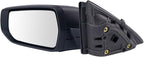 TRQ Driver & Passenger Side Power Mirror Set Textured Black Without Blind Spot Compatible with 2016-2019 Chevrolet Malibu GM1