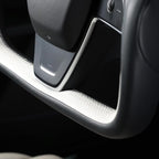 MEWANT Hand Stitched Tesla Model S Yoke Steering Wheel Cover Wrap for Tesla Model S 2021-2023 / Model X 2021-2023 Tesla Yoke Steering Wheel Accessories(3D Style)