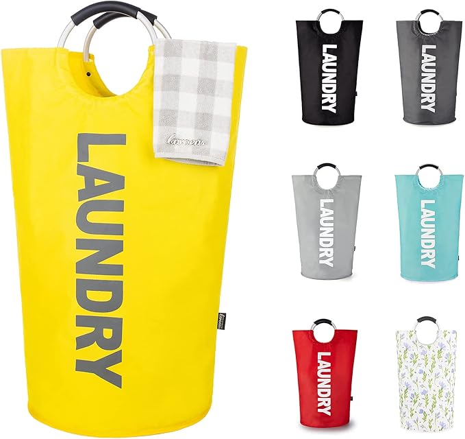 Caroeas 95L Pro Large Laundry Basket (13 Colors), Waterproof Laundry Hamper, Laundry Bag with Padded Handles, Clothes Hamper 
