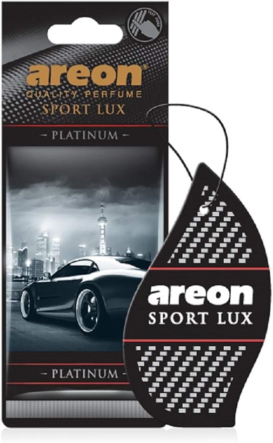 AREON Sport LUX SL03 Quality Perfume/Cologne Car Air Freshener, Platinum (Pack of 12)