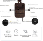 GMQ Back Seat Car Organizer 1 Pack,Backseat Organizer with Tray,Multifunctional Car Seat Back Storage Box with Foldable Tablet Holder (Coffee, Weave)