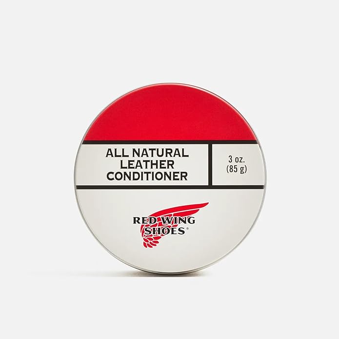 Red Wing Shoes All Natural Leather Conditioner, Made in USA, Pine Pitch, Mink Oil, Beeswax Blend, 8 oz