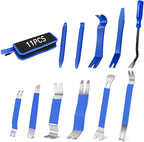 GOOACC 11PCS Trim Removal Tool Kit, Metal & Nylon Pry Tools Set for Car Door Panel, Dashboard, Audio, Clips, Fastener Remover