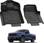 LASFIT Floor Mats for 2015-2026 Ford F-150 Regular Cab Bucket-Seat Carpet Floor, Ford F150 Standard Cab All Weather Portector TPE Waterproof Truck Liners-1st Row Black
