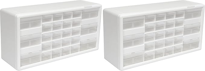 Akro-Mils 26-Drawer Plastic Drawer Storage Cabinet for Garage Organization, Bead Organizer, Building Bricks Storage, Teacher 